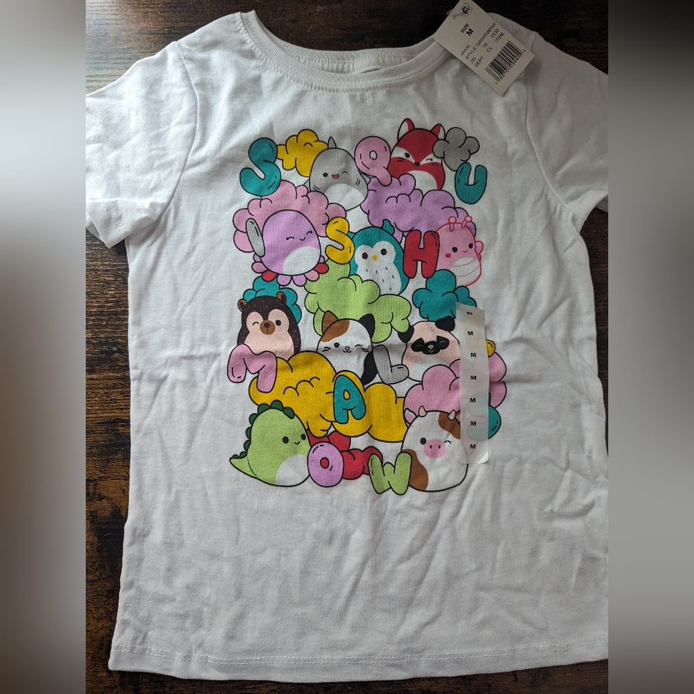Squishmallow tshirt girls 7/8 with tags
